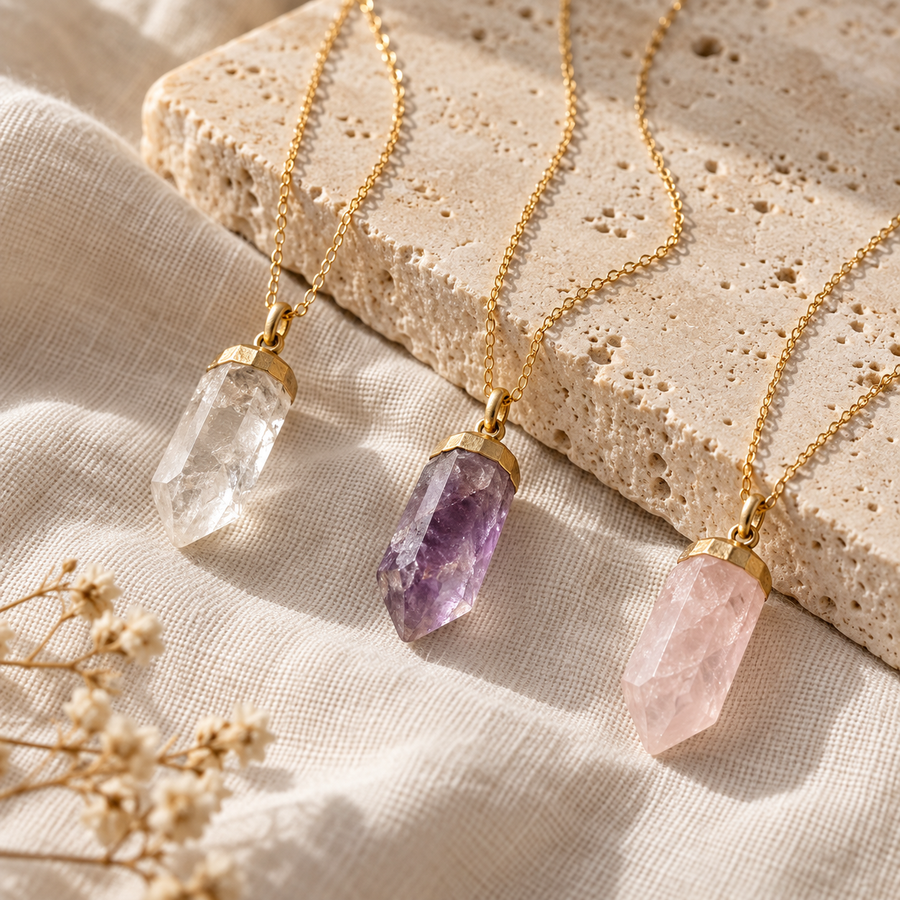 Crystal necklace category examples