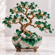 Green Aventurine Crystal Bonsai Tree