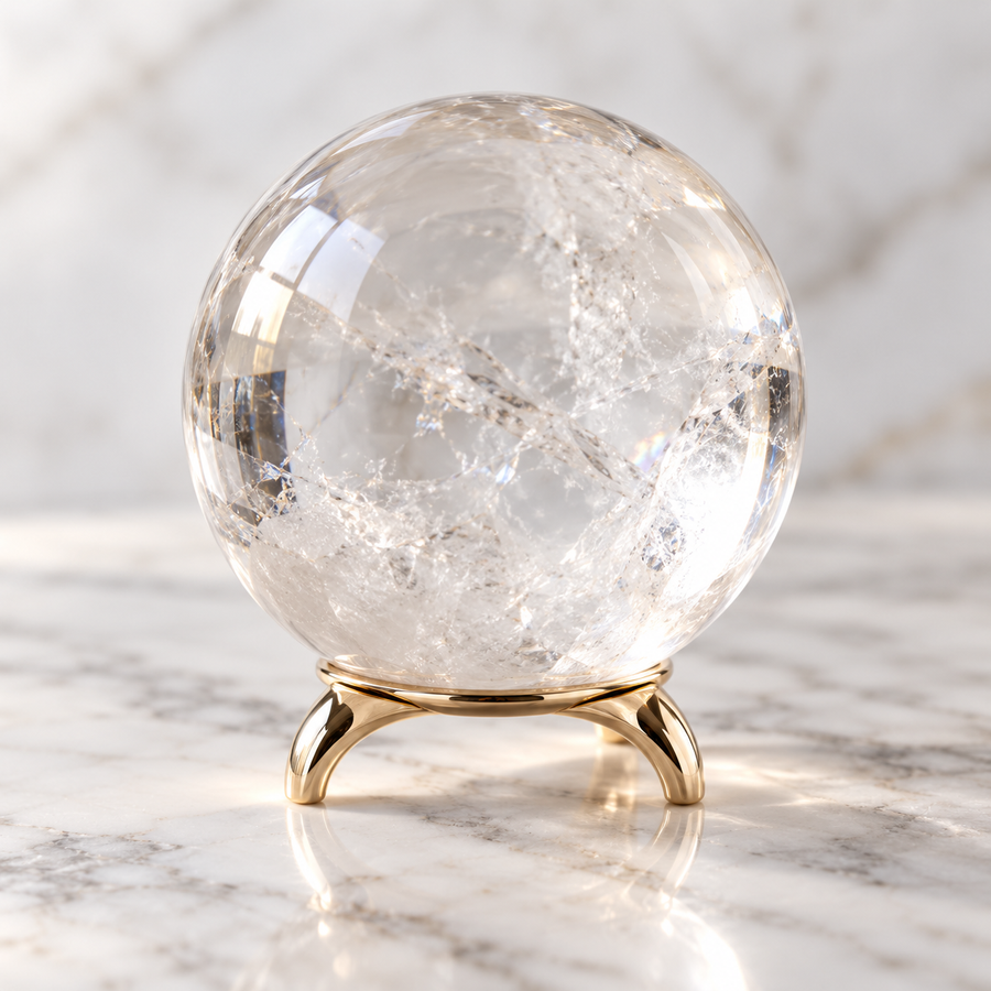 White crystal ball