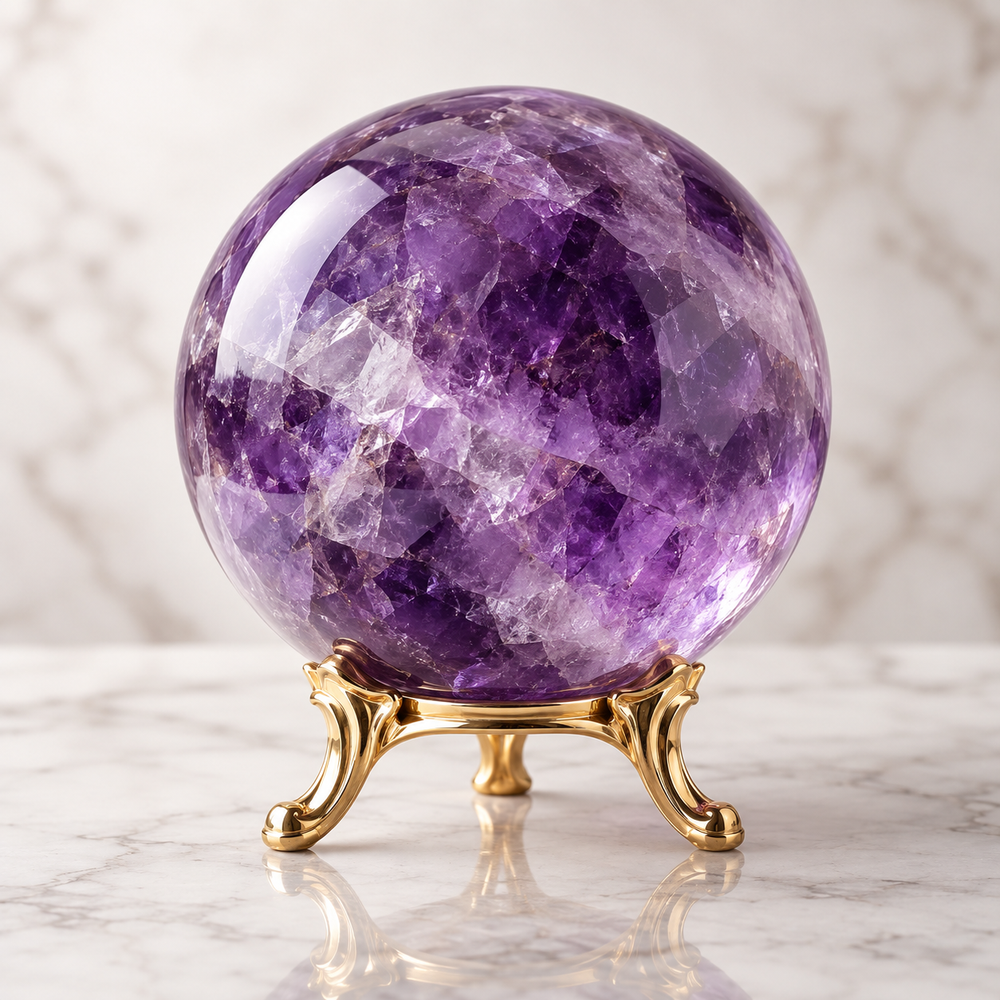 Purple crystal ball