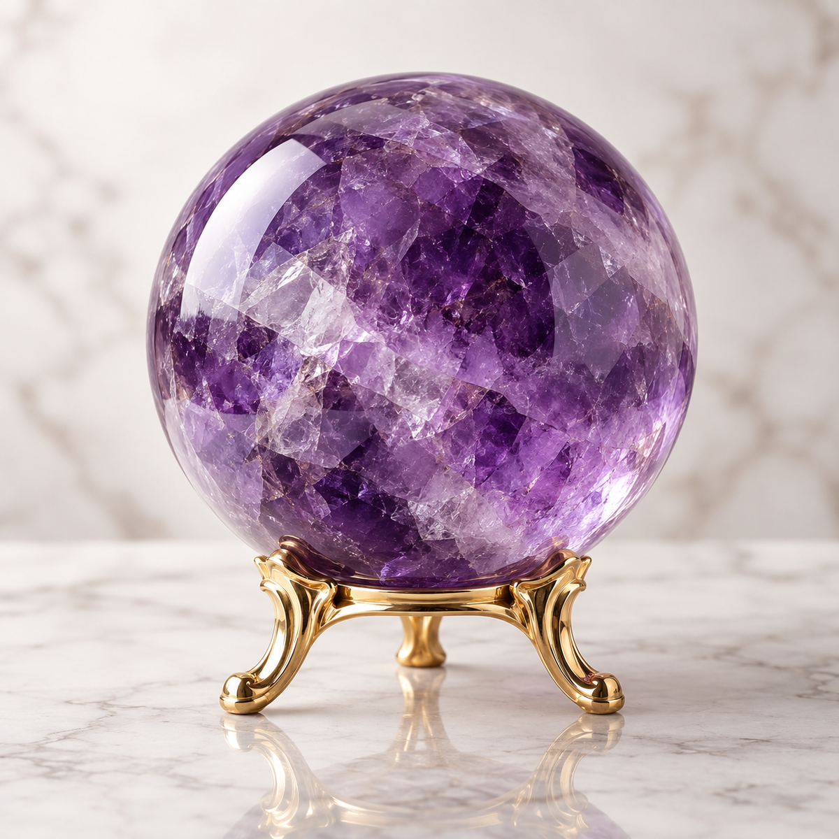 Purple crystal ball