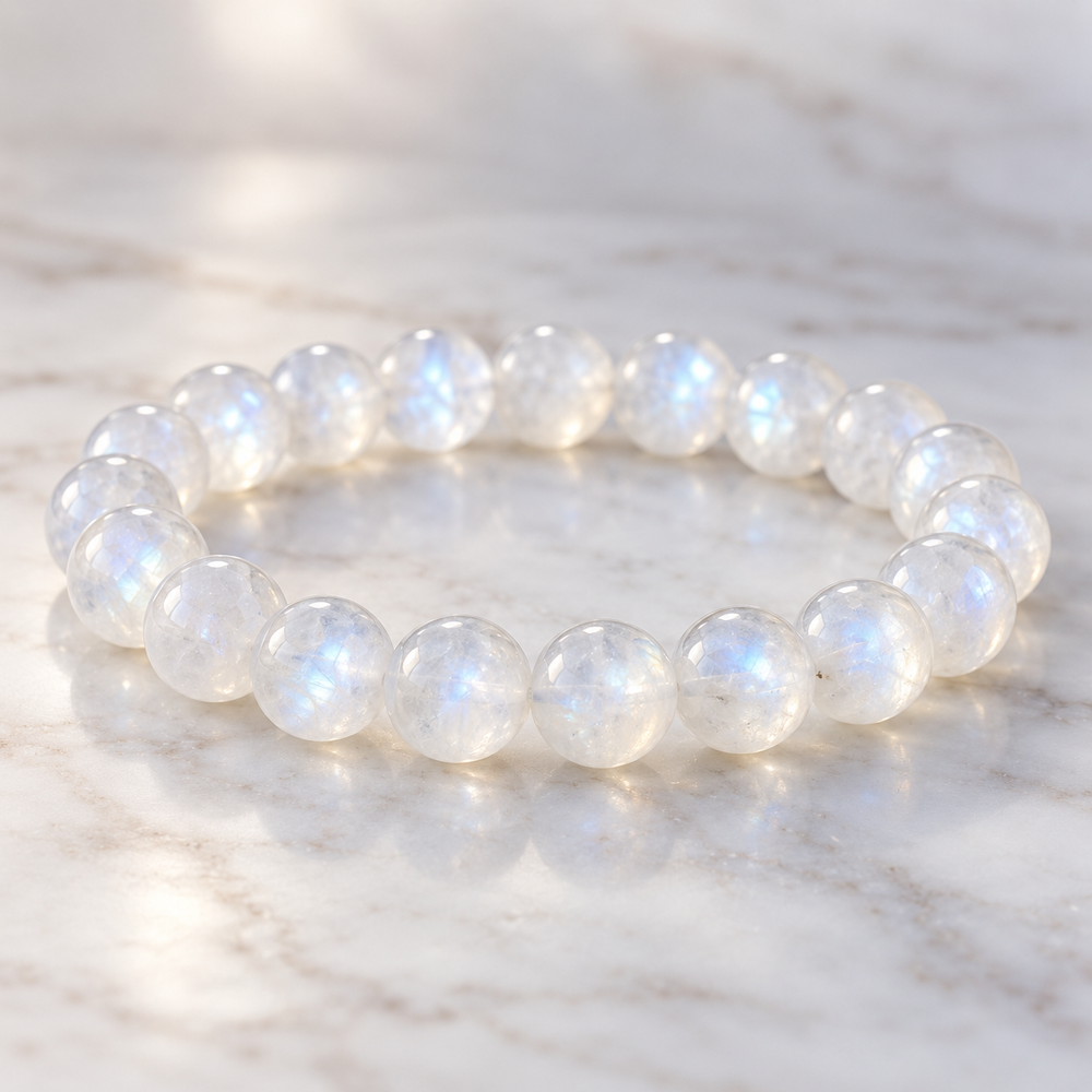 White moonstone bracelet