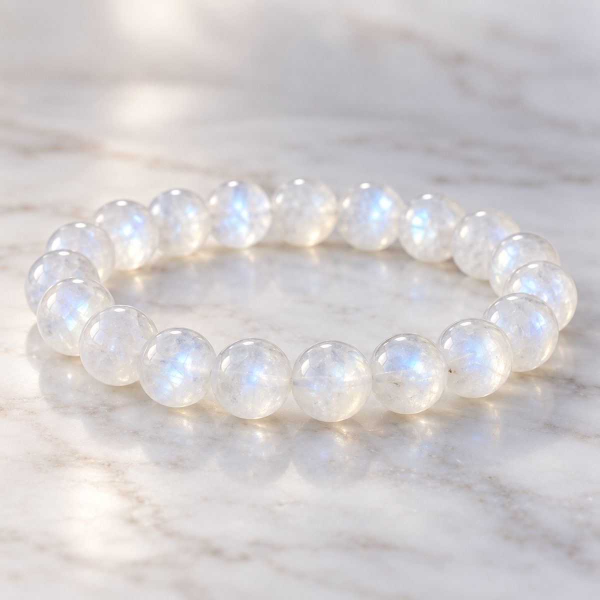 White moonstone bracelet
